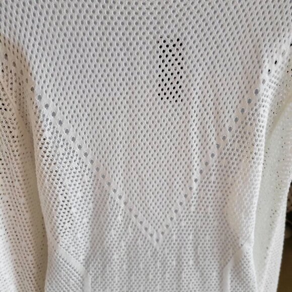 Outlet WHBM Mock Neck Pointelle Pullover Style 570360487- Sz M - Picture 6 of 7